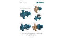 Calpeda - Model NM, NMS - Close Coupled Centrifugal Pumps with Flanged Connections 2- and 4- Poles -Brochure