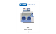 Baker Ruskinn Bugbox - Model M - Smallest Microaerophilic Workstation - Manual