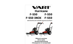 Brush Cutter with Mulching Blade F-550 - Brochure