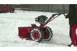 MALOTRAKTOR VARI GLOBAL + polohovací odpružená radlice ASR-1000 - Video