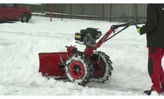 MALOTRAKTOR VARI GLOBAL + polohovací odpružená radlice ASR-1000 - Video