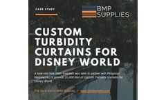 Custom Turbidity Curtains for Disney Land