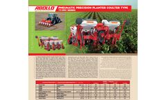 Abollo - Model TY-PPC Series - Pneumatic Precision Planter Coulter Type - Datasheet - Datasheet