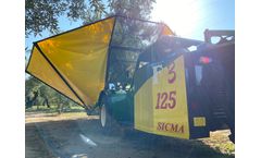 Sicma - Model F3 - Harvester for olives, nuts (e.g. walnuts, almonds, pistachio etc.), cherries, plums with trunk shaker (equipped with or without umbrella)