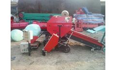 Round Straw Baler and Wrapper Machine