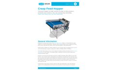 Wyma - Creep Feed Hopper - Datasheet