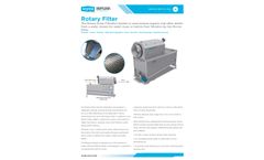 Wyma - Rotary Drum Filtration System - Datasheet
