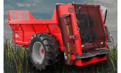 Ktwo - Model Bio 1400 - Twin Horizontal Beater Rear Discharge Muck Spreaders