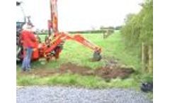 Excavator Postdriver Vector Powerdrive Fencing Post Driver Knocker Pile Postpounder Pounder Fencer - Video