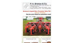 Bristow`s Angled Disc Precision Strip Till Rape Drill