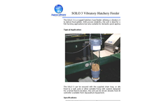 Model SOLO 3 - Hatchery Feeder - Brochure