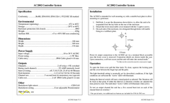 Model AC2002 - Twin Channel Feed Controller Brochure