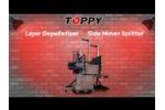 Layer Depalletizer "Side Mover Splitter" - Video