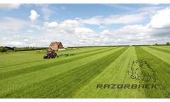 The Razorback RT500 with trailed harrow - Video