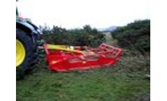 GG2000 Scrubcutter / Rotary Slasher with Heavy Duty Rear Deflector working in Wales - Video