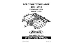 Folding Defoliator - Manuals