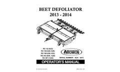 Rigid Defoliator - Manuals