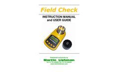Field Check - Grain Moisture Meter   - Manual