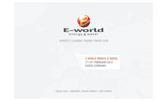 E-World Energy & Water 2017 - Brochure
