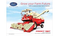 PREET - Model 987 - Self Propelled Combine Harvester Brochure