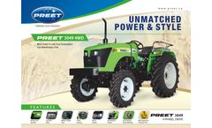 PREET - Model 3049 - 4WD 30 HP Tractor Brochure