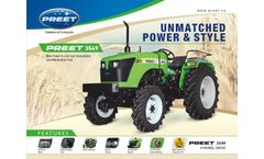 PREET - Model 3549 - 4WD 35 HP Tractor Brochure