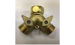 Dramm - Model 235B - Brass Twin Shut-Off Valve