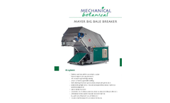 Mayer BZ 160 Big Bale Breaker Brochure