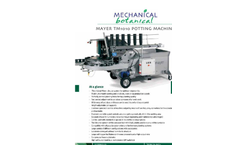 Mayer 1010F LT T16 Potting Machine Brochure