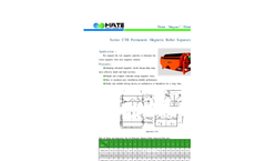 HUATE - Model CTB Series - Permanent-Magnetic Drum Separator - Brochure