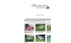 Towmore - Model 32 - Concrete House Horticultural Trailer with Attic During Twilight - Brochure