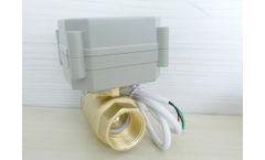 2 Way Motorized Ball Valve for Automatic Treatment & Detection Alarm & Shut Off System