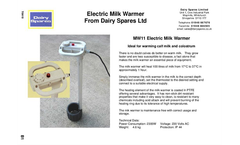 Milk Warmer Brochure
