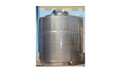 Due Ci Inox - Model AISI 304  - Vertical Milk Transport Tank