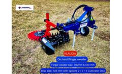 JAGODA JPS - Model KLAUDIA - Finger weeder for orchard & vineyards