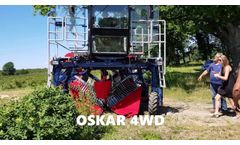 Haskap and Aronia Self-Propelled Harvester OSKAR 4WD - Video