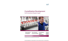 Crystallization Development From Screening to Kilogram Supply Brochure