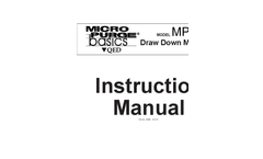 MicroPurge - Model MP30 - Drawdown and Water Level Meter for Low-Flow Sampling - Instruction Manual