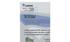 Landtec - Model ACCU-FLO - Thermal Mass Flow Meter - Brochure