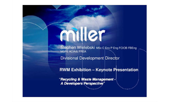 Recycling and Waste Management - a developer`s perspective Presentations Brochure (PDF 489 KB)