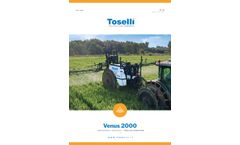 Toselli - Model Venus 2000 - Trailed Sprayer - Brochure