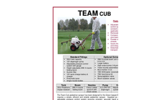 Team-Sprayers - Model Team Cub - Pedestrian Sprayers - Brochure