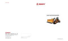 Sany - Model SMG180C-6 - 180hp Mechanical Motor Grader Brochure