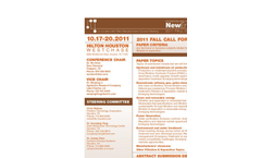 2011 Fall AFS Conference - Call For Papers Brochure