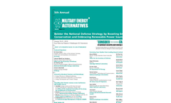 5th Annual Military Energy Alternatives Brochure (PDF 444 KB)