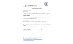 Aquaintech AquaPro - Model B - Bacteria for Salt and Fresh Water- Technical Data Sheet