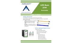 Agrilight - Model AVILED Switchable 25W 4.000K-Blue-Basic Series - LED Light - Brochure