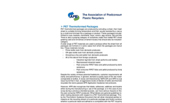 PET Thermoforms - Brochure