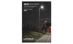 Leadsun - Model AE3C Series - Split-Type Solar Street Light - Brochure