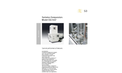Sartorius - CCL1007 - Vacuum Comparator Brochure